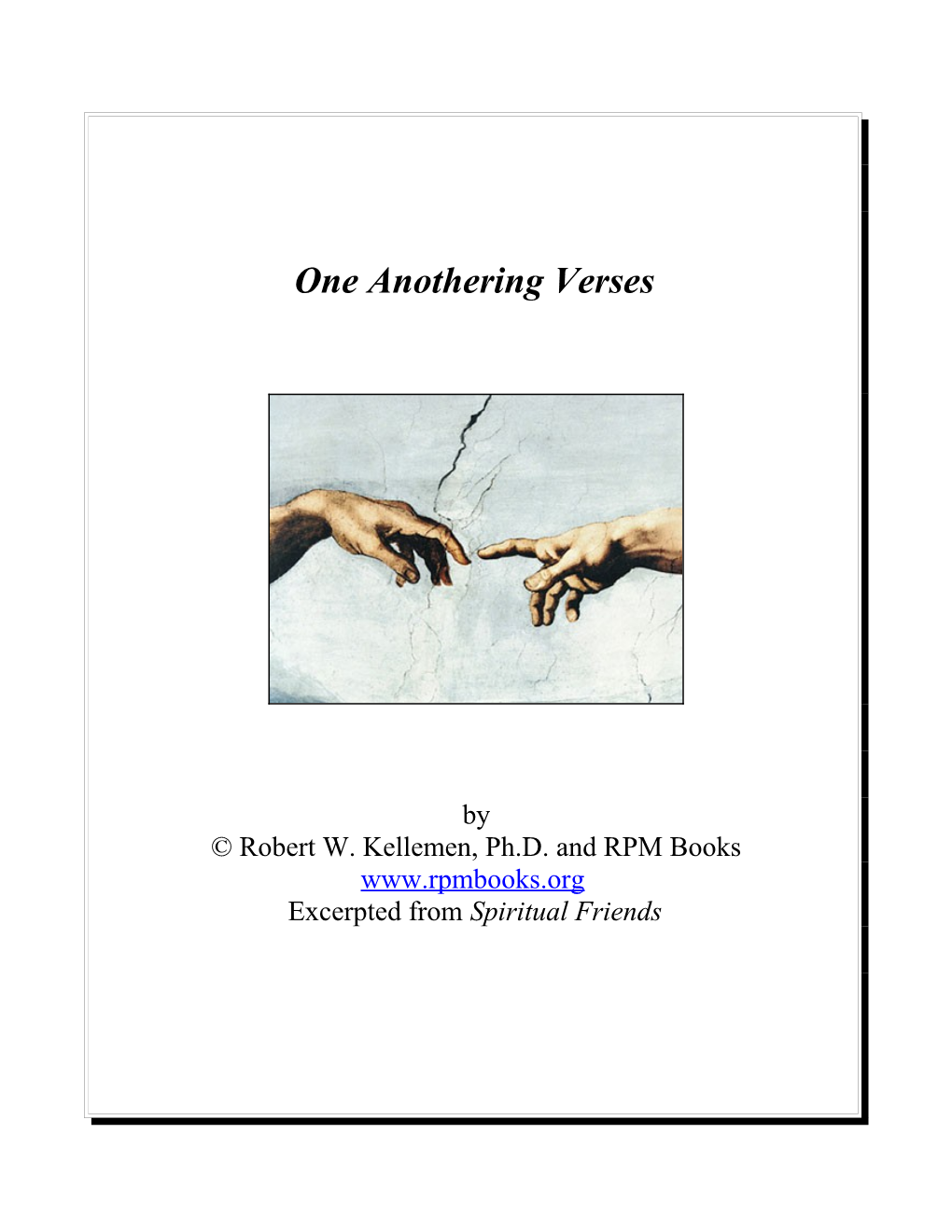One Anothering: a Sampler