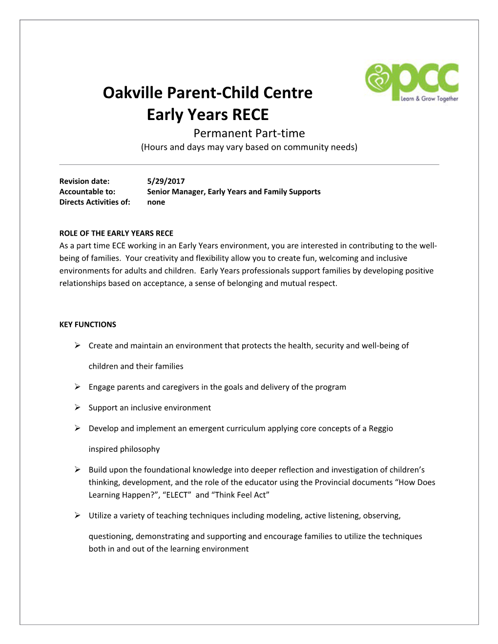 Oakville Parent-Child Centre