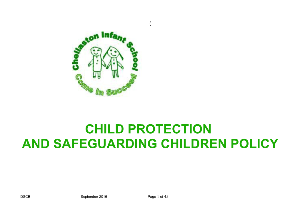 Model Safeguarding Policy for Derby Schools