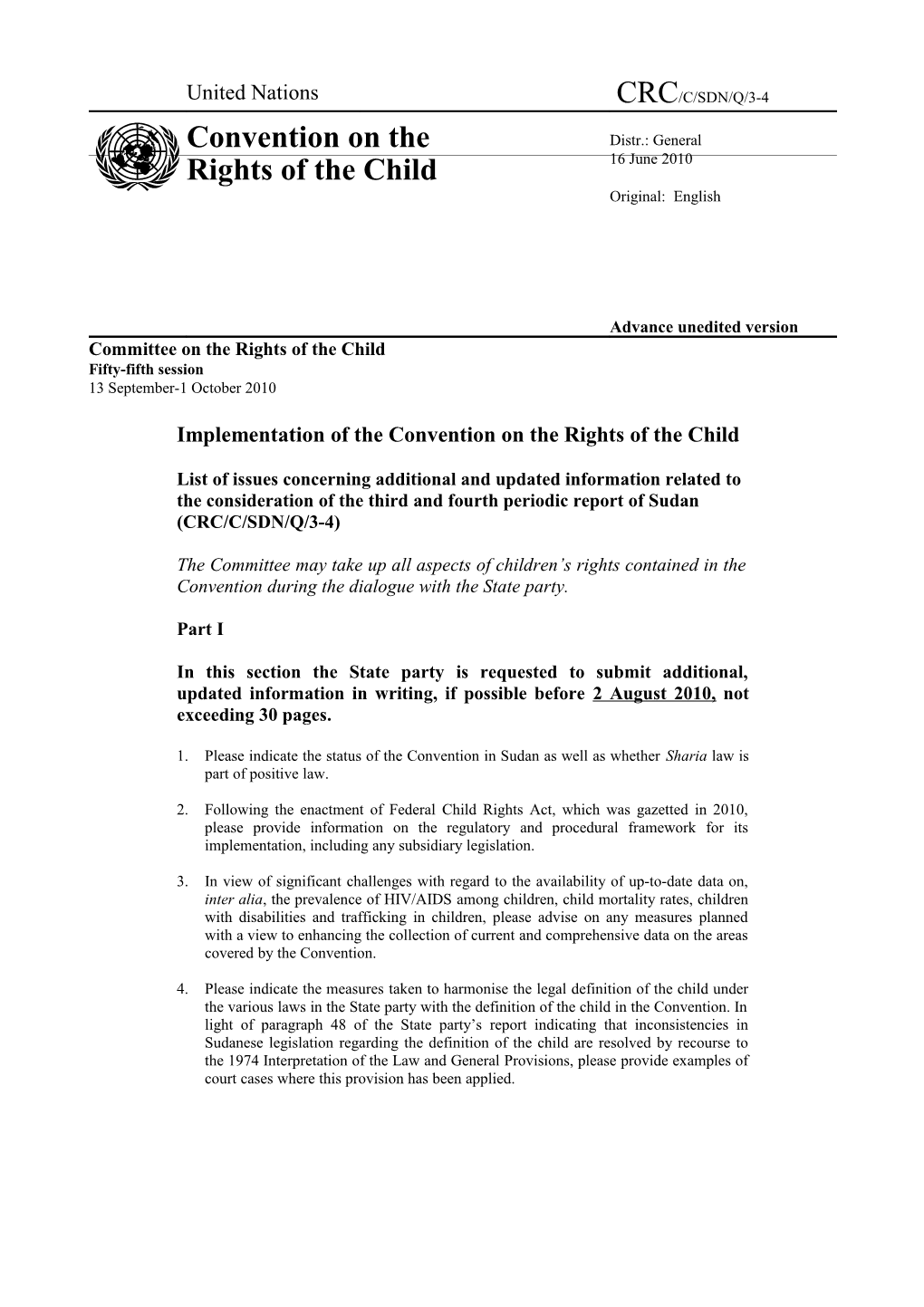 Committee on the Rights of the Child s14