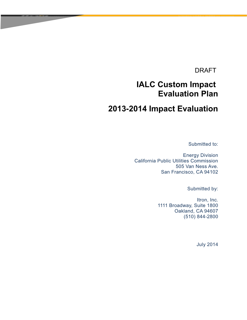 2013-2014 Impact Evaluation