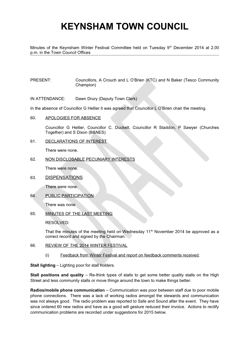 Keynsham Town Council s11