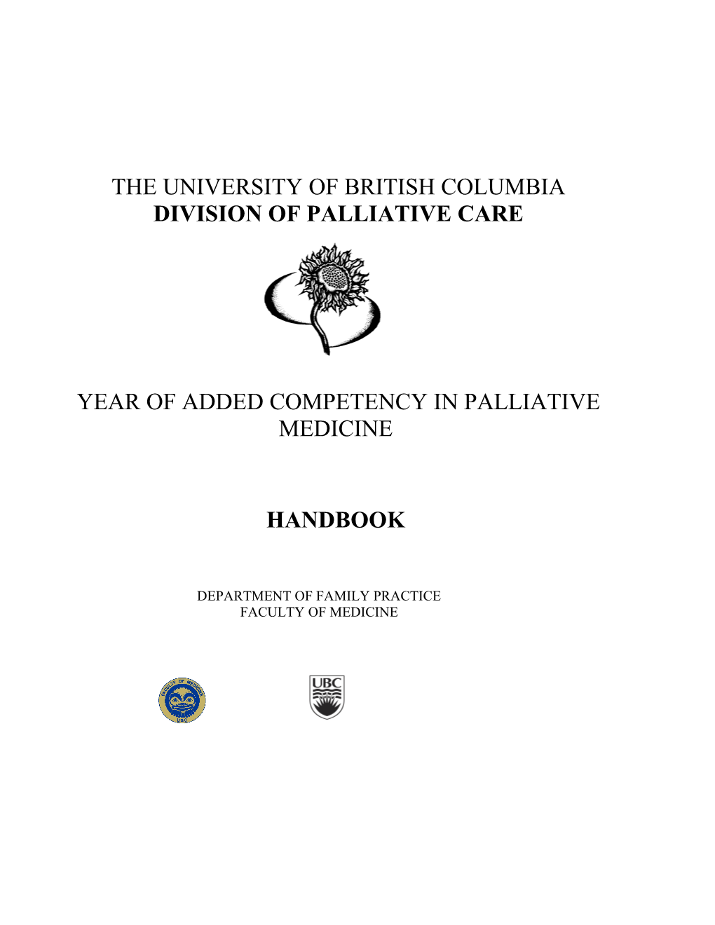 Ubc Division of Palliative Care