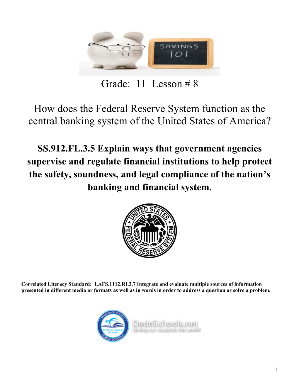 The Federal Reserve System and Central Banks