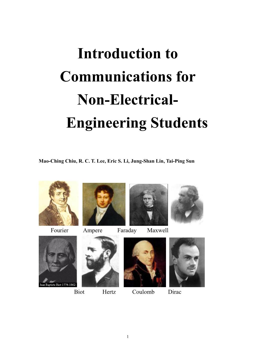 Introduction to Communications For