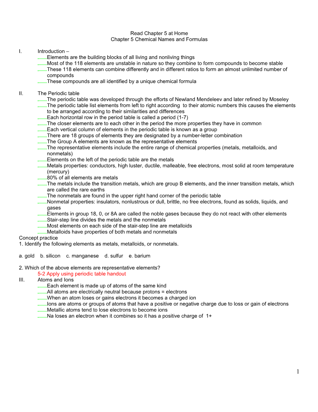 Chapter 5 Chemical Names and Formulas s1