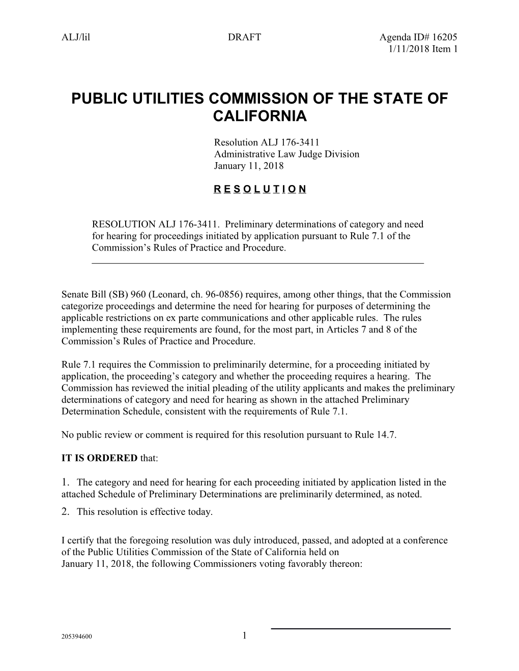 Public Utilities Commission of the State of California s72