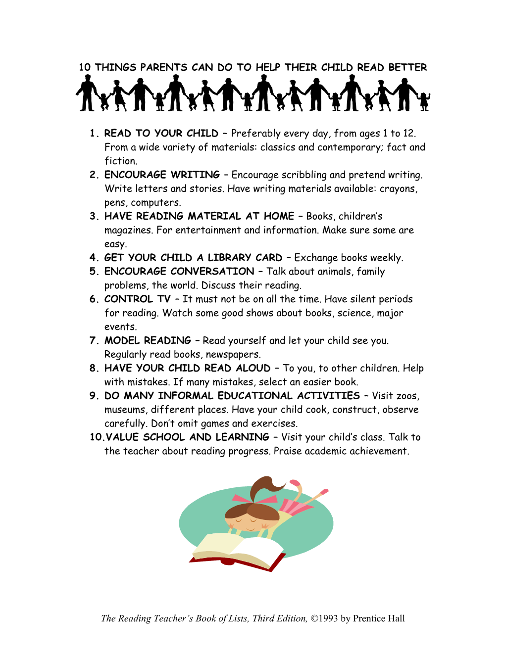 10 Things Parents Can Do to Help Their Child Read Better