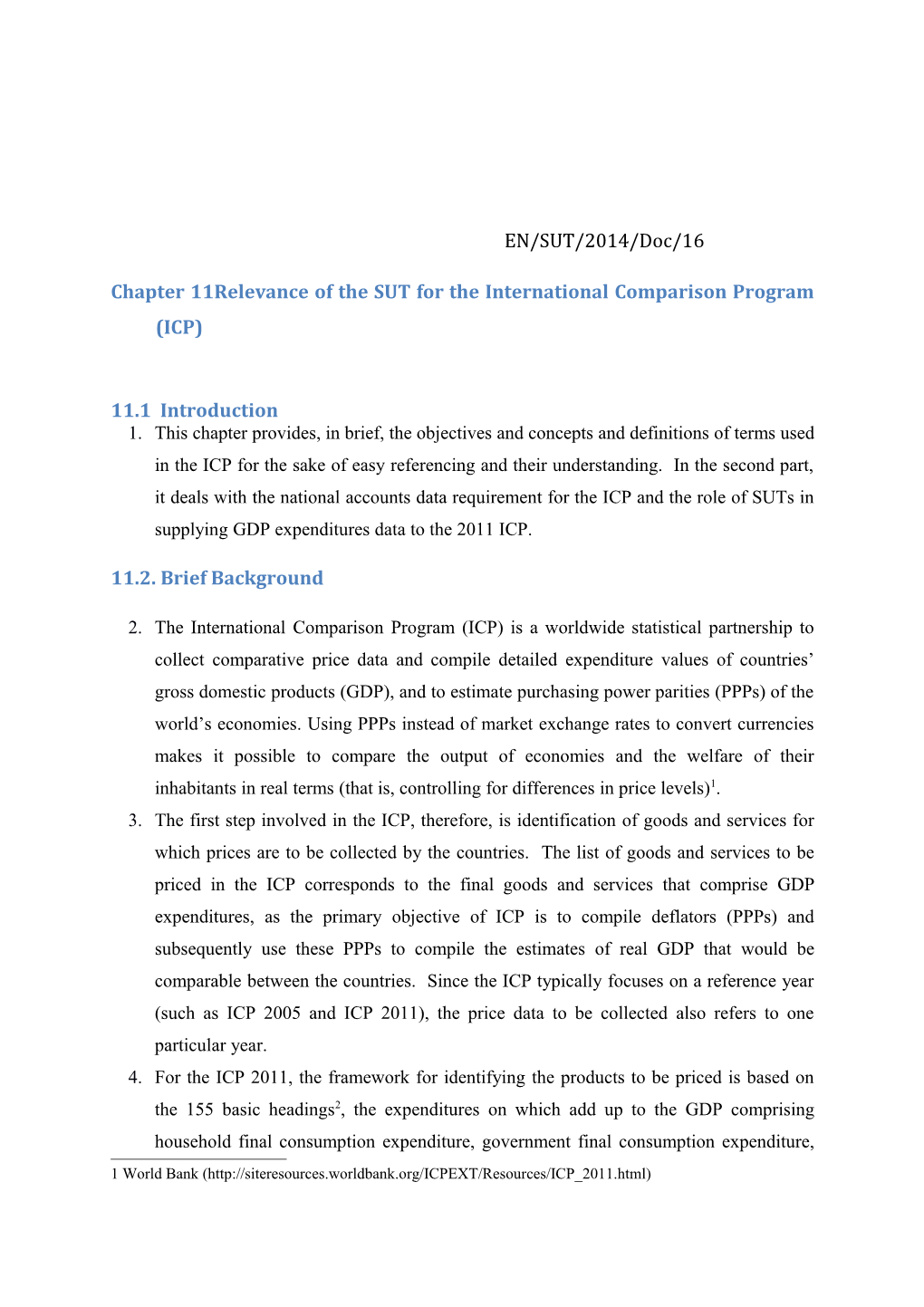 Chapter 11Relevance of the SUT for the International Comparison Program (ICP)