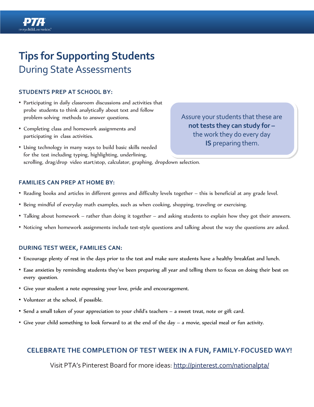 Tips for Supporting Students