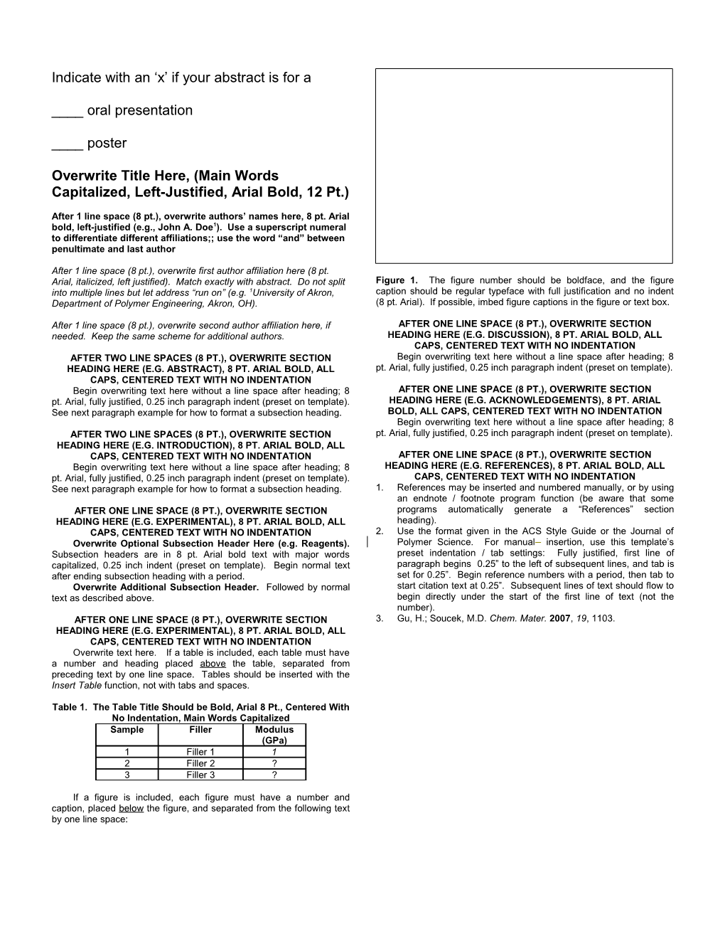 PMSE Washington F'2000 Preprint Template