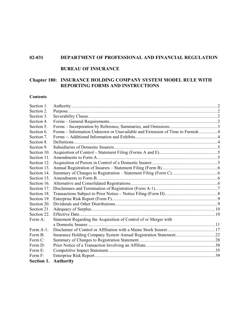 02-031Department of Professional and Financial Regulation