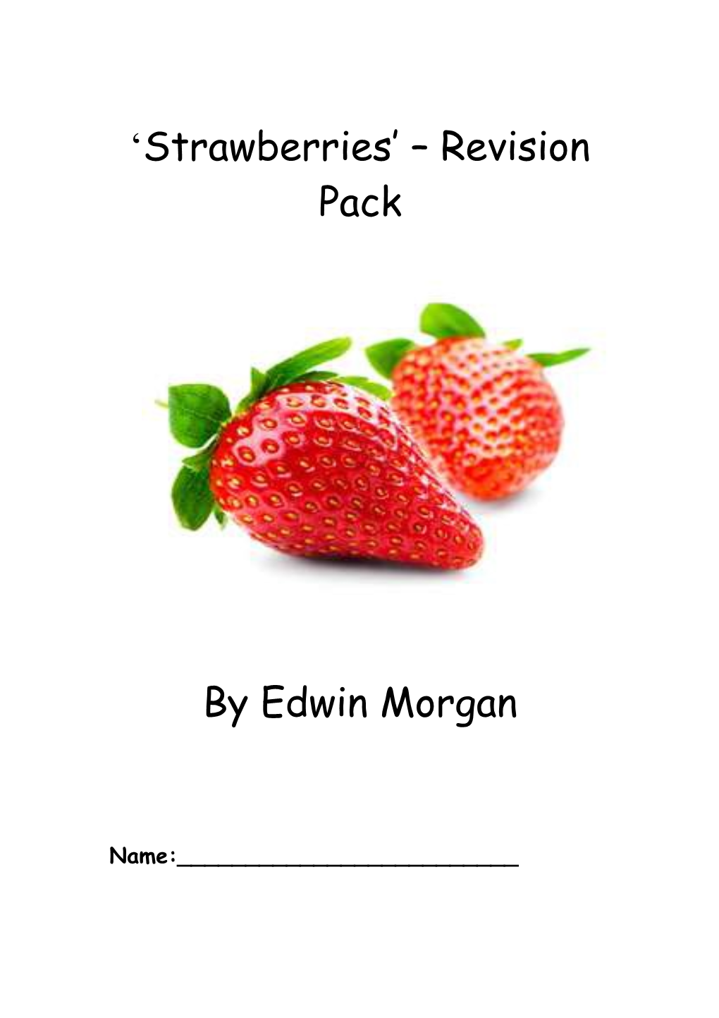 Strawberries Revision Pack
