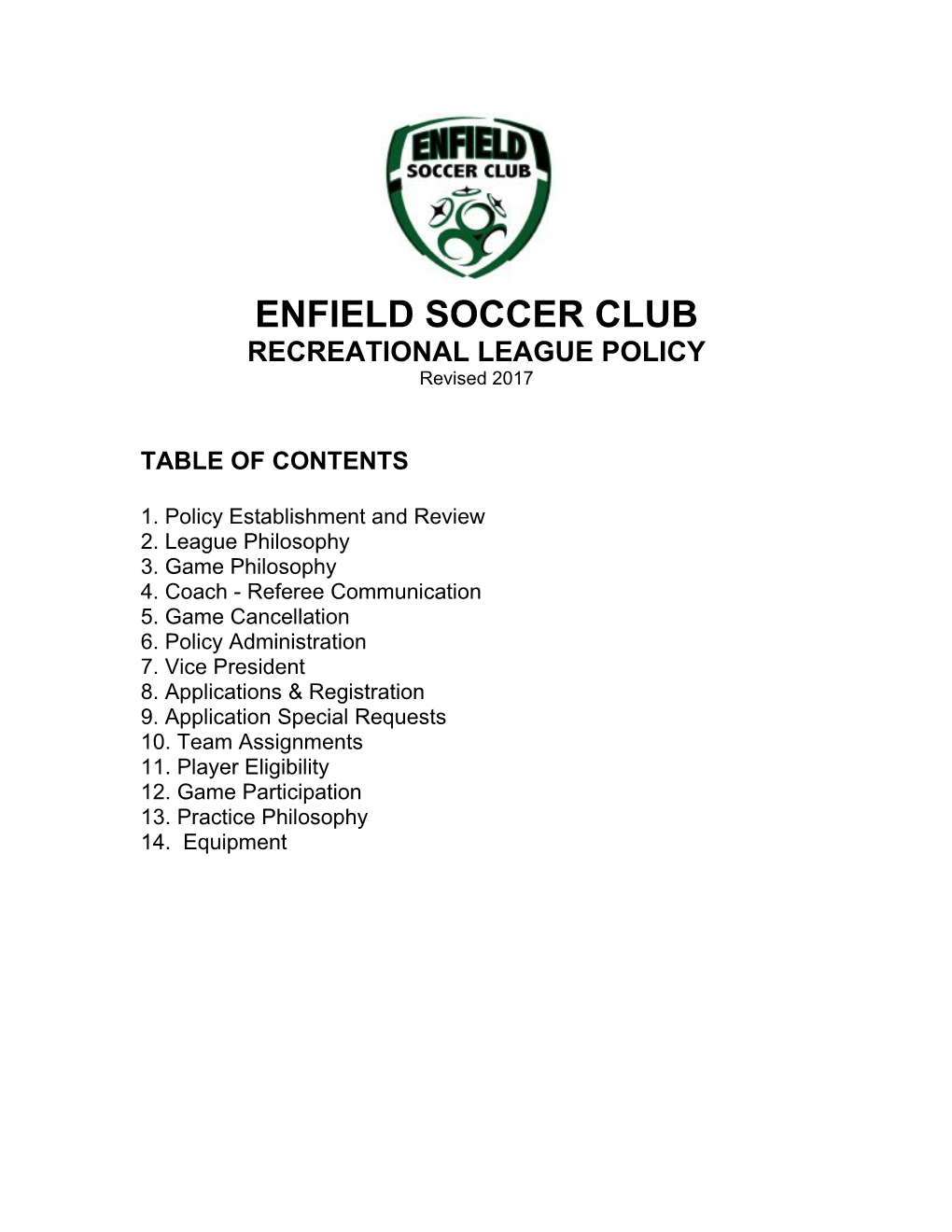 Enfield Soccer Club