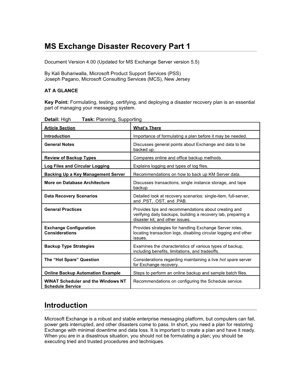 Chapter 9: Disaster Recovery Concepts
