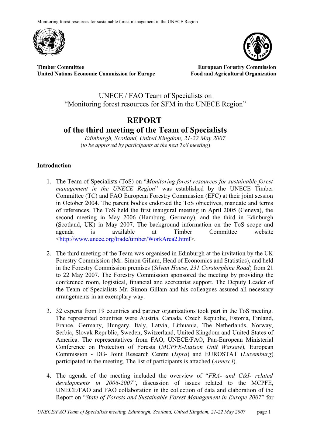 Timber Committeeeuropean Forestry Commission