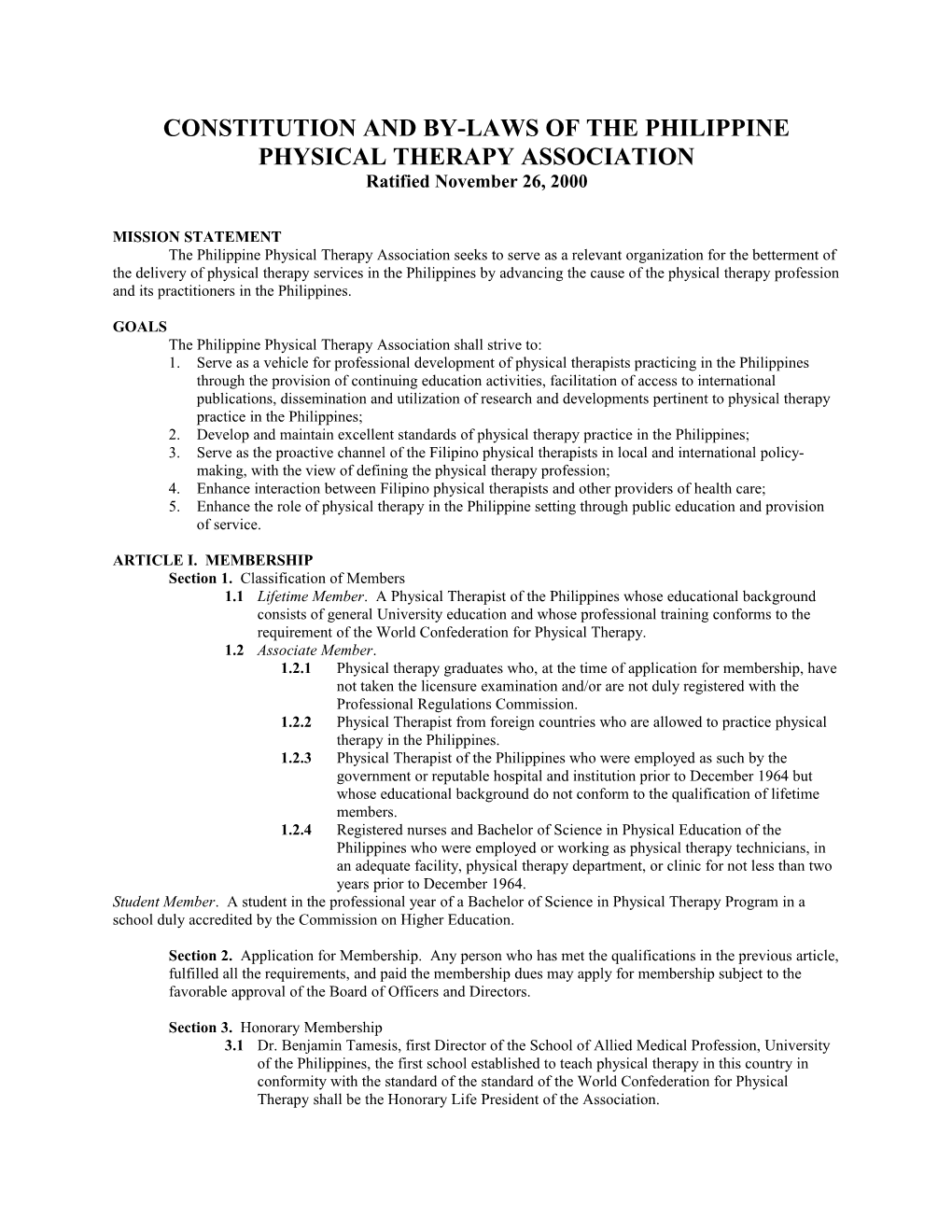 Constitution and By-Laws s5