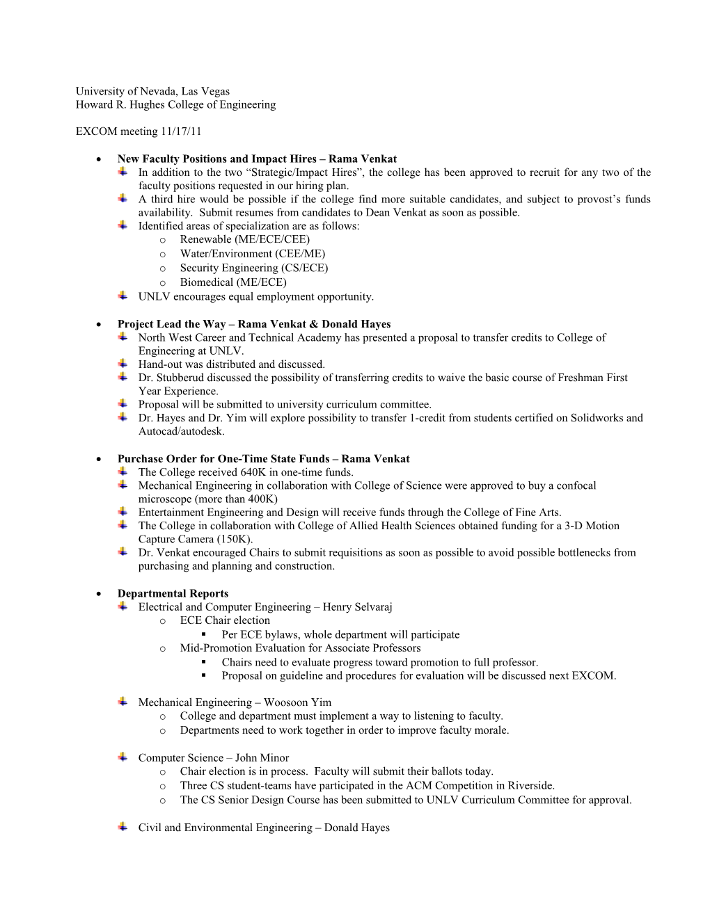 Draft Agenda for 2-19-09 PI Meeting