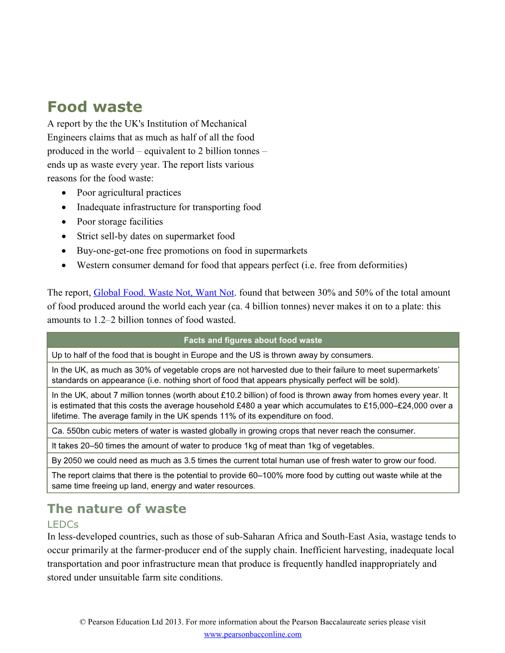 Inadequate Infrastructure for Transporting Food