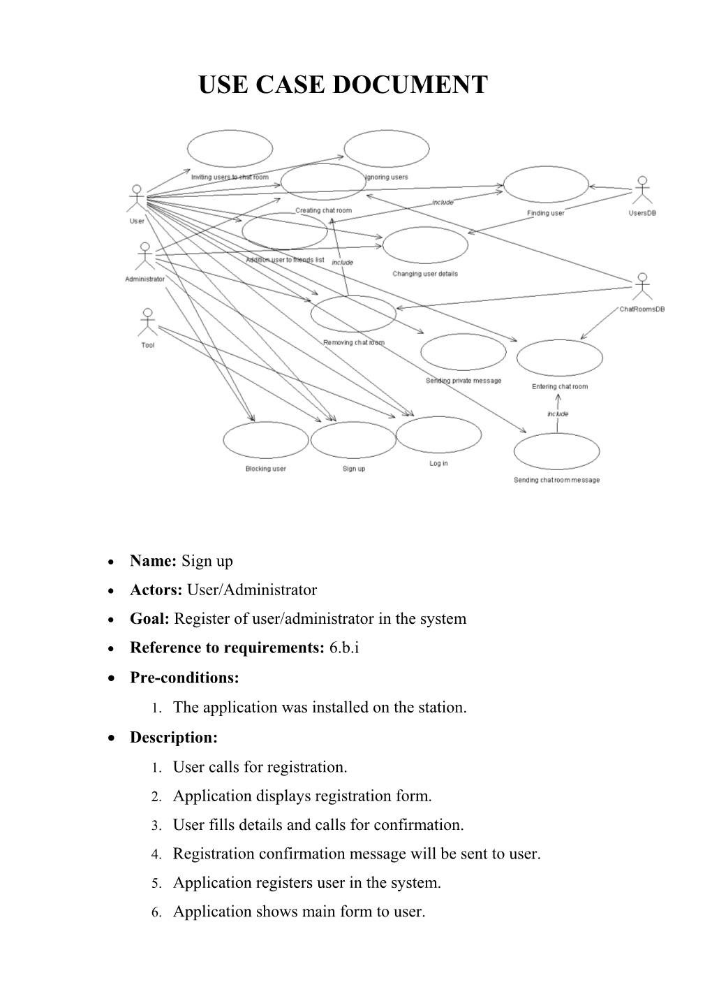 Use Case Document