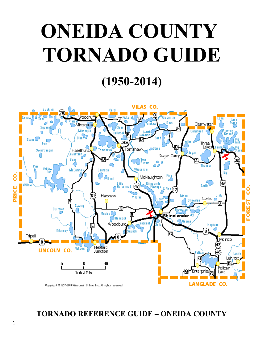 Tornado Reference Guide Oneida County