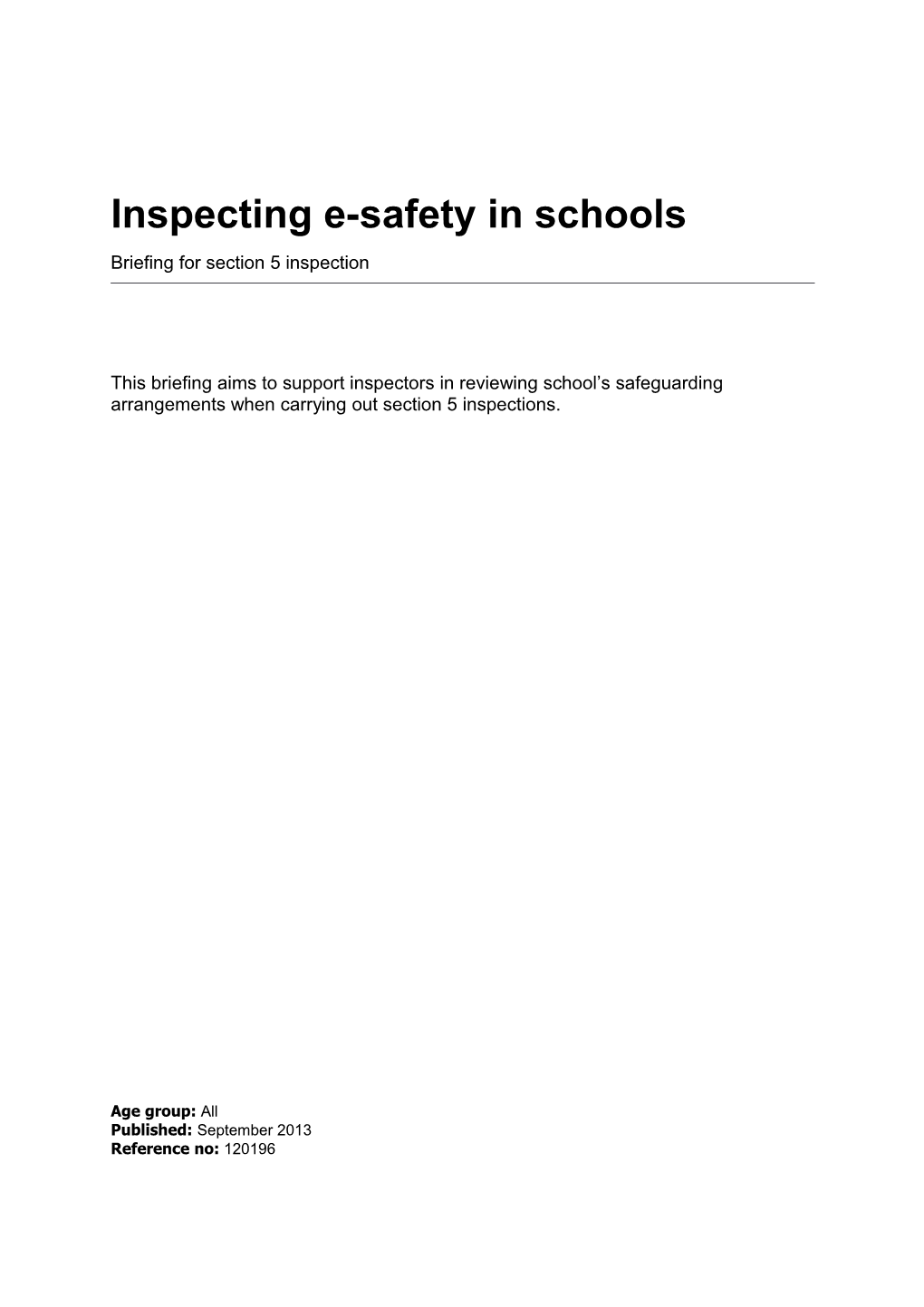 Ofsted Template - with Summary, Contents and Copyright