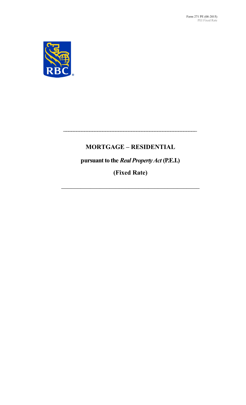 Pursuant to the Real Property Act (P.E.I.)