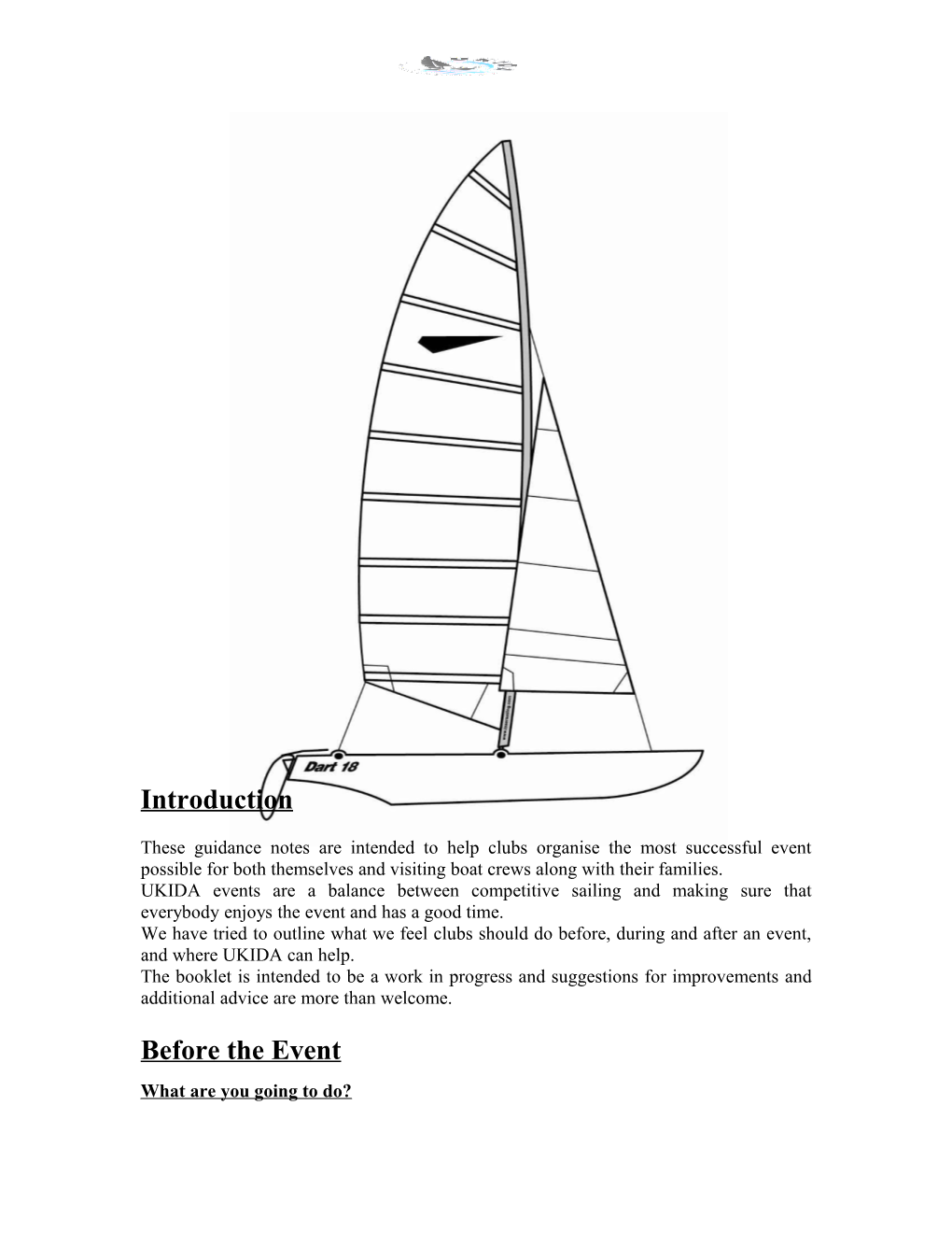 UKIDA Sailing Club Guidance Booklet