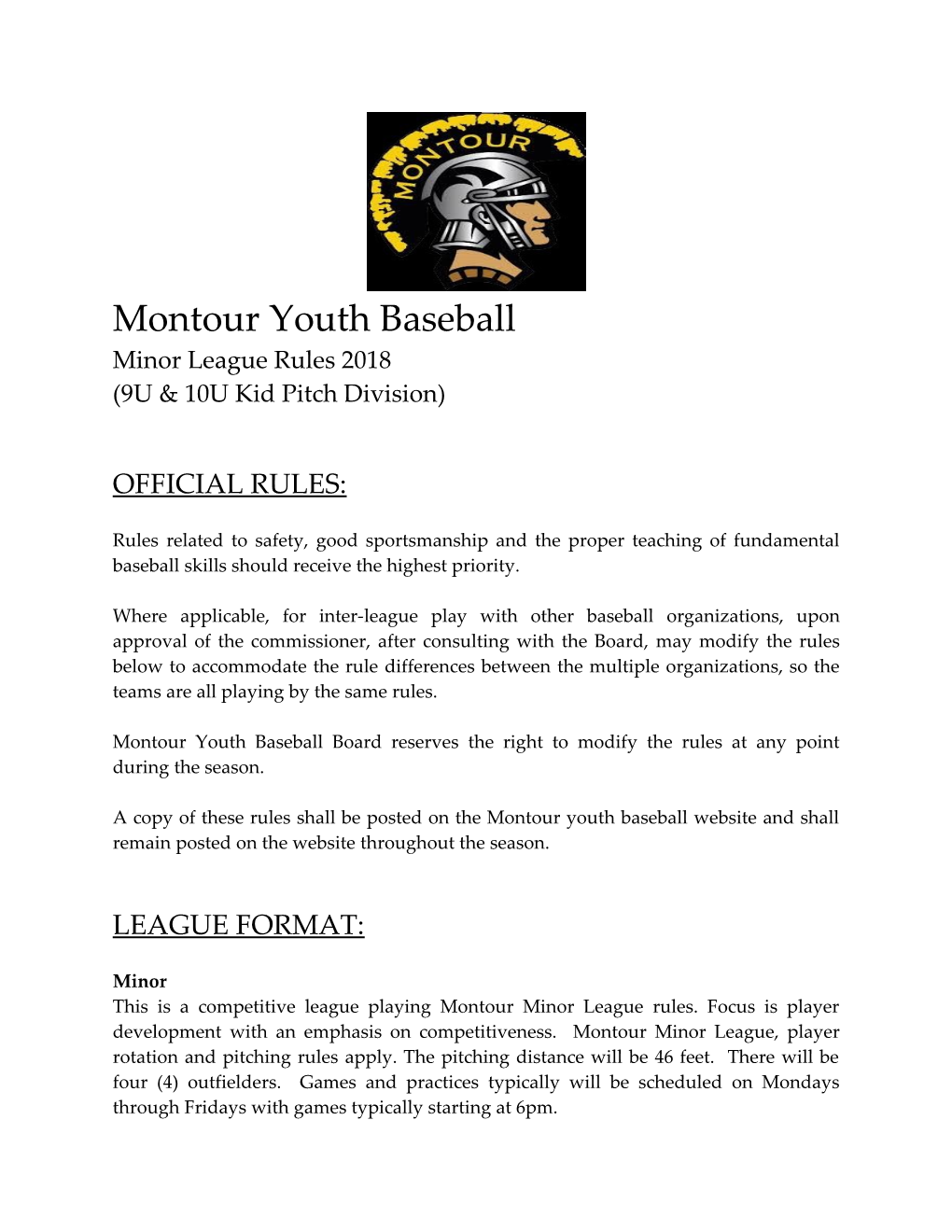 Montour Youth Baseball