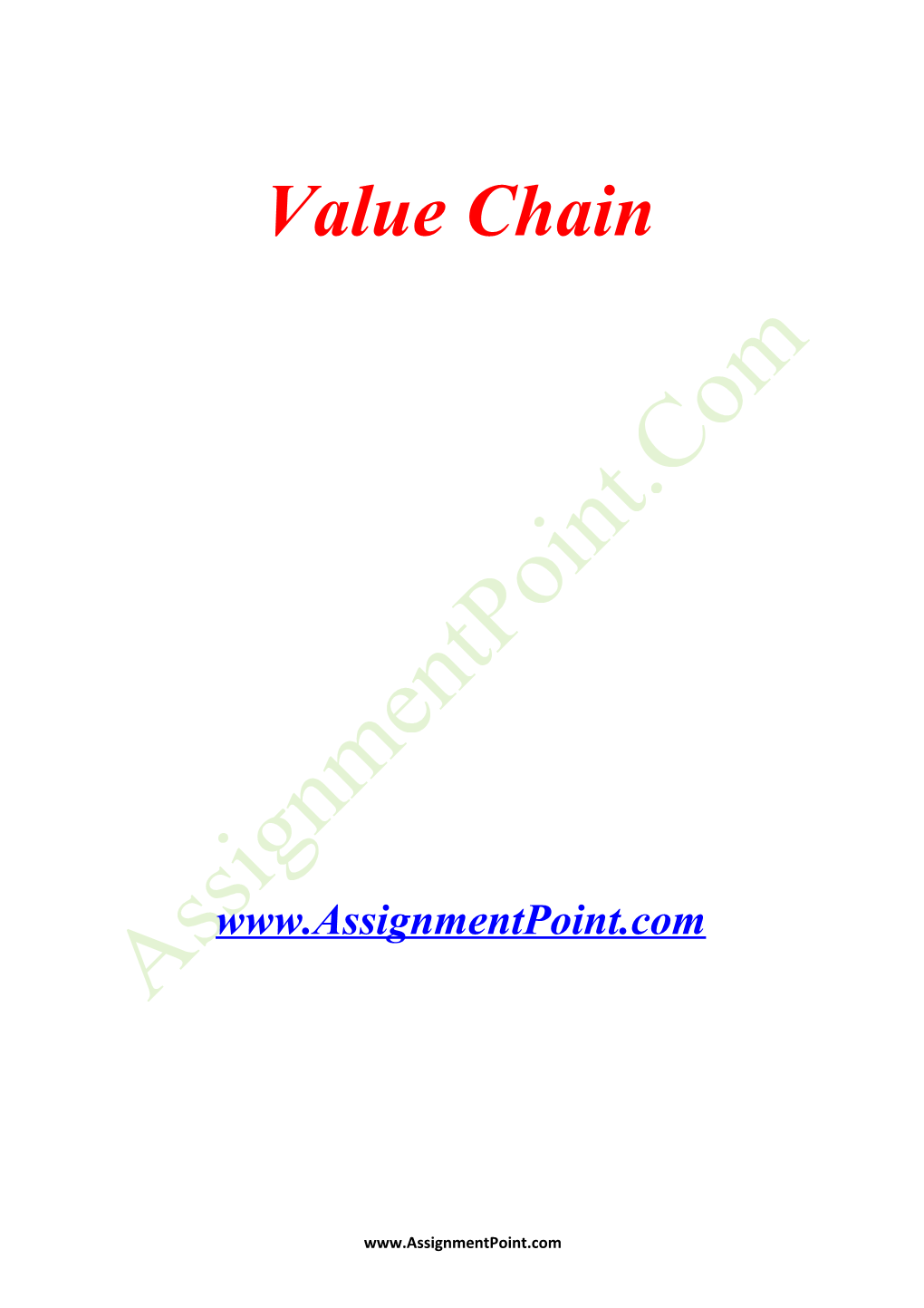 The Idea of the Value Chain Is Based on the Process View of Organizations, the Idea Of