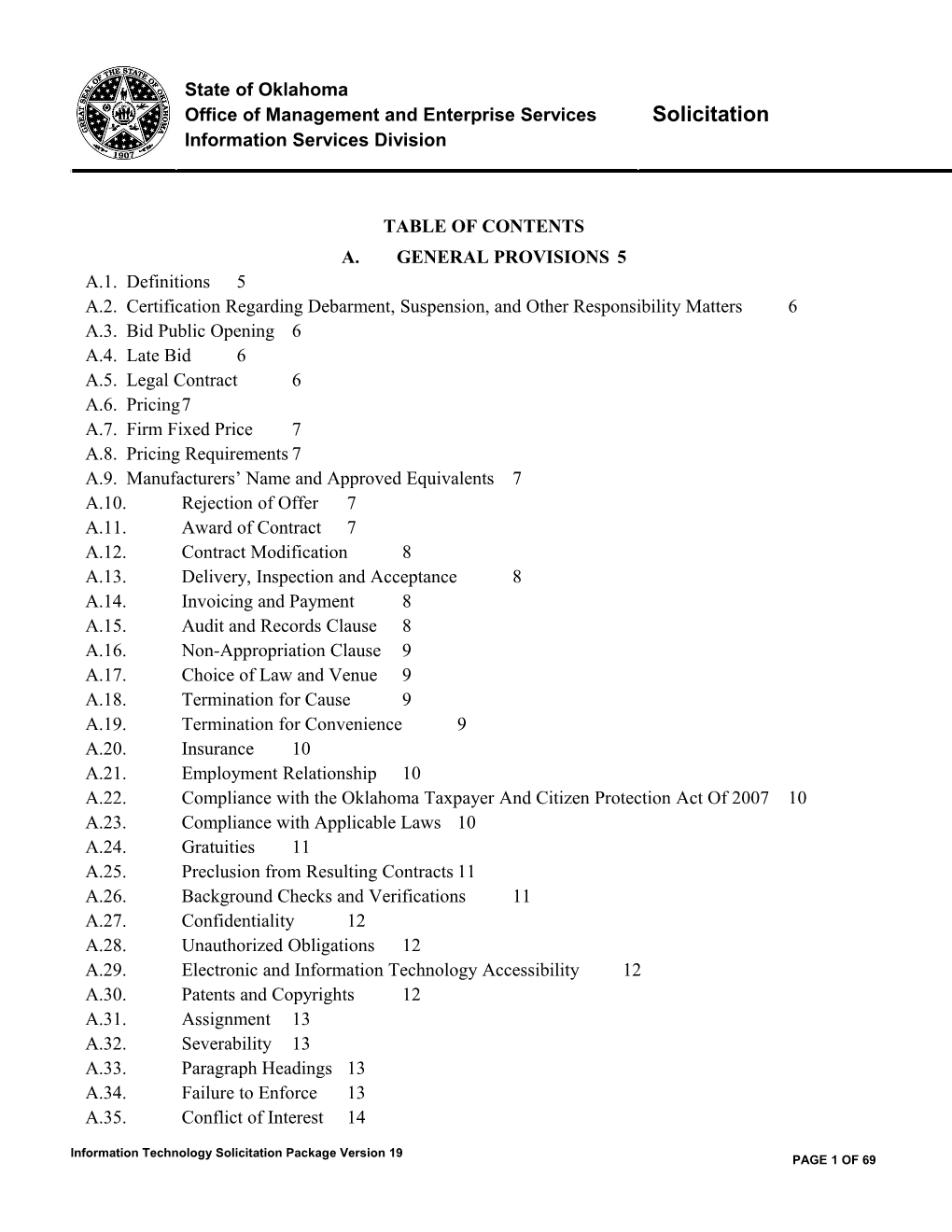 Table of Contents s91