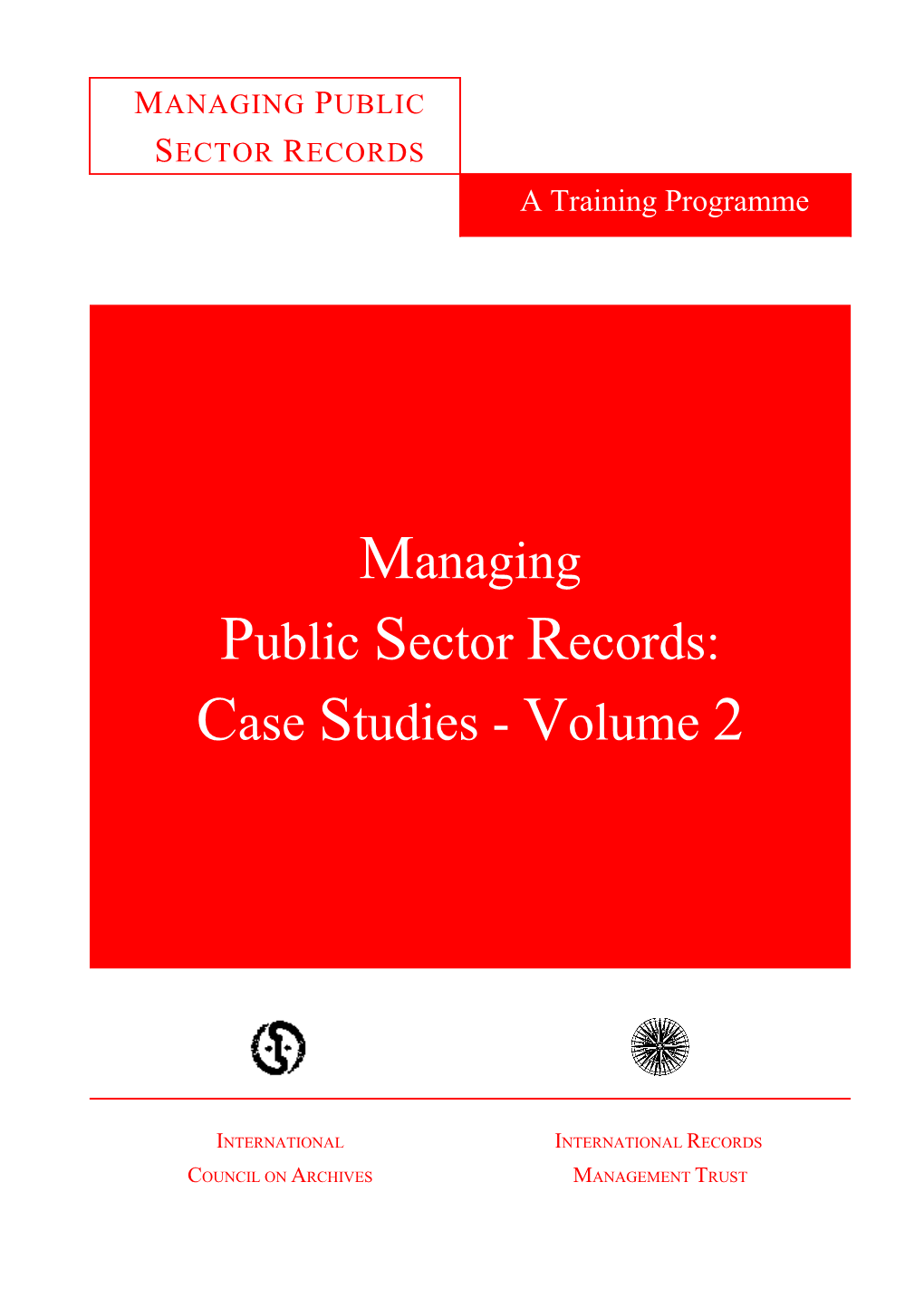 Managing Public Sector Records: a Study Programme s1