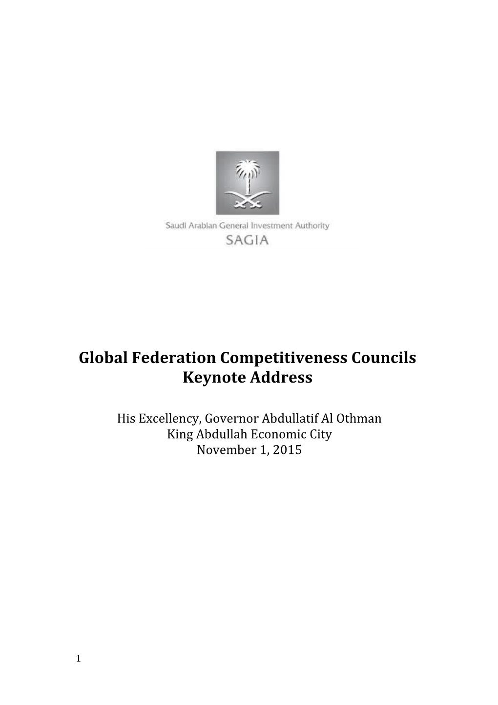 Global Federation Competitiveness Council