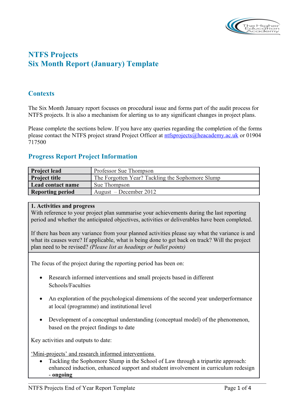 NTFS Projects