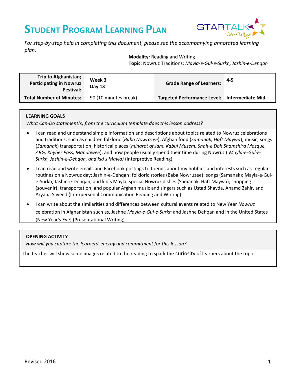 Modality: Reading and Writing s4