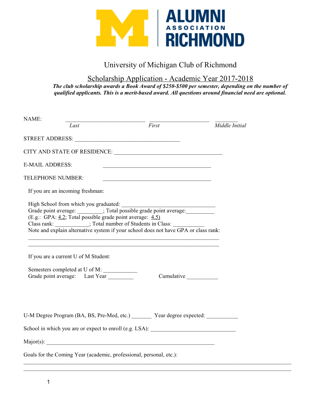 University of Michigan s3