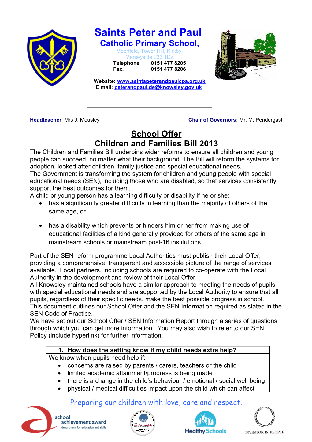 Children and Families Bill 2013