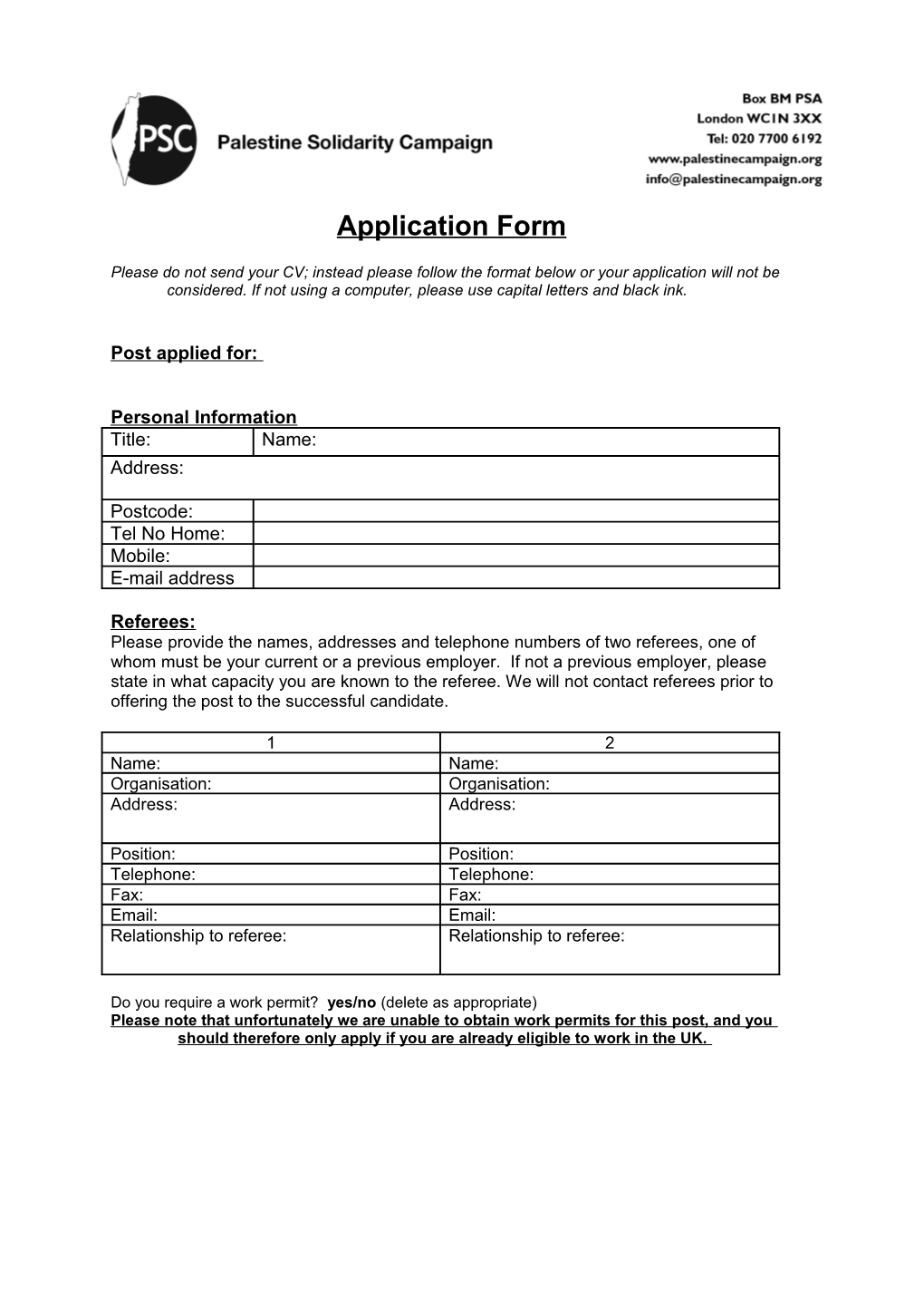 Application Form s11