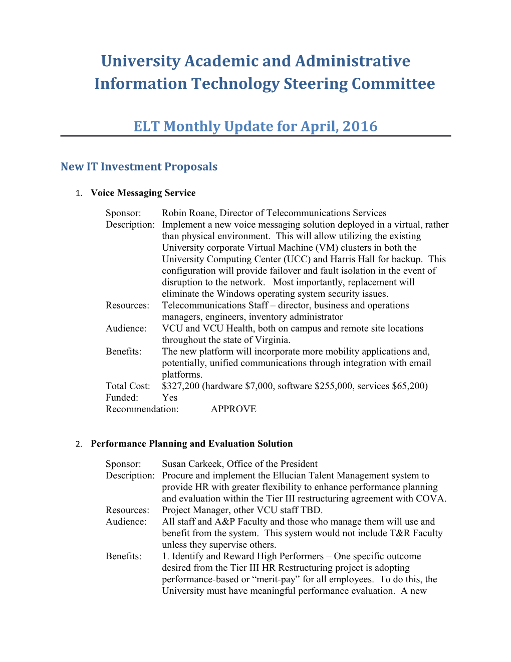 University Academic and Administrative Information Technology Steering Committee s1