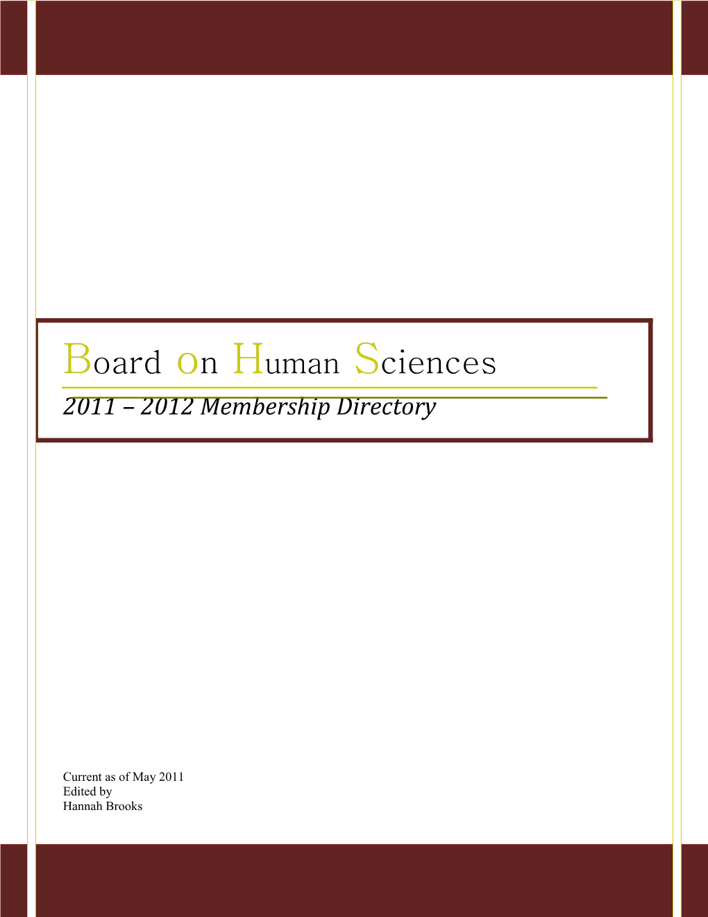 Board on Human Sciences s1