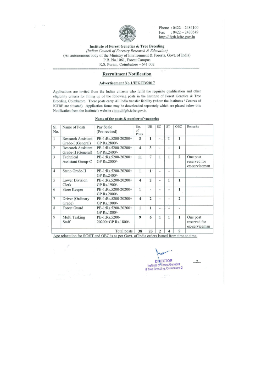 Institute of Forest Genetics & Tree Breeding