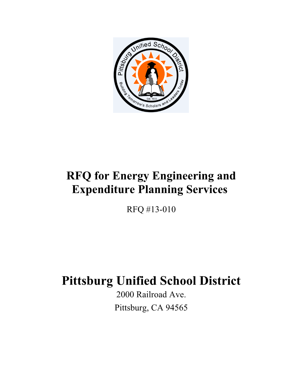 Sample RFQ for Energy Engineering Services and Energy Expenditure Planning