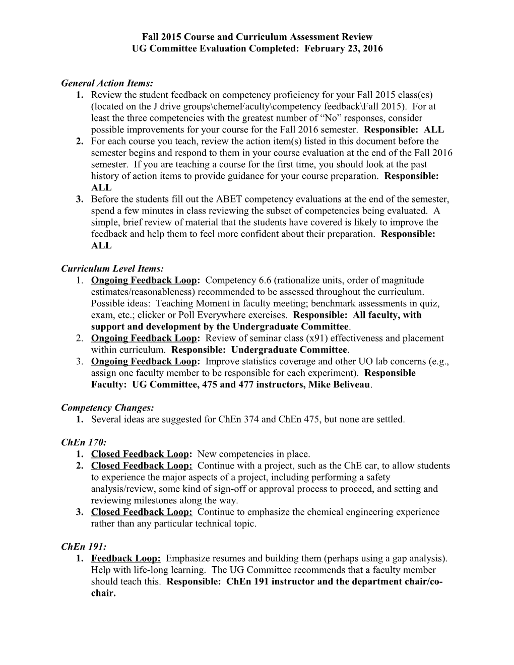 Course Assessment for Fall 2004