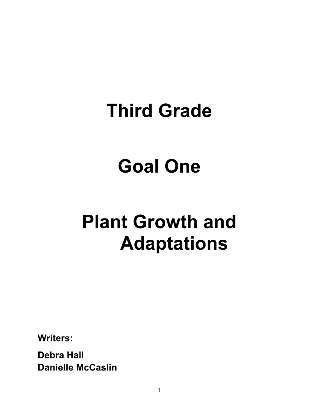 Plant Growth and Adaptations