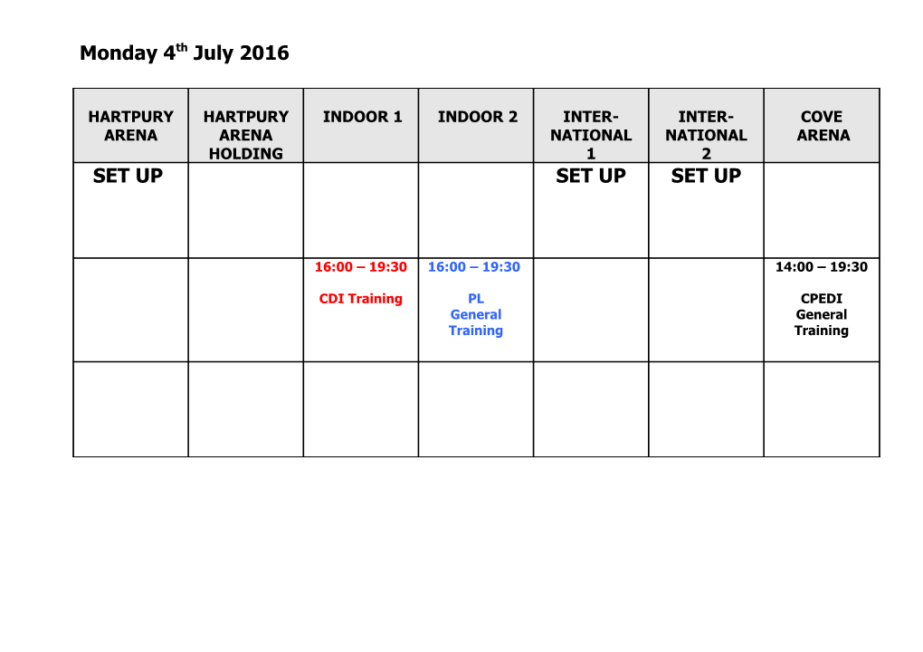 Subject to Change Please Check Board Daily