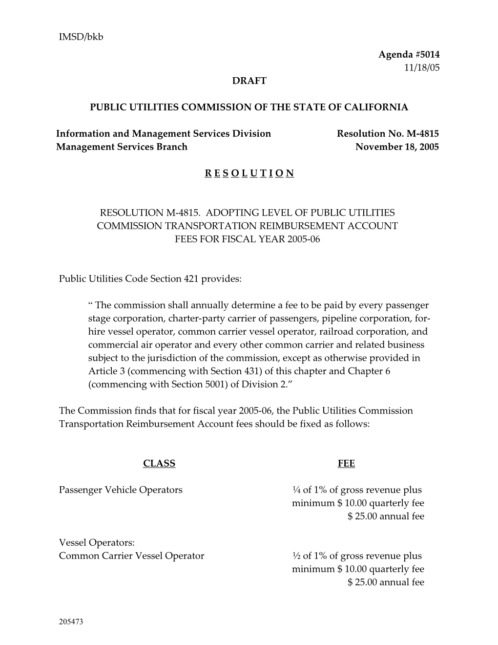 Public Utilities Commission of the State of California s108