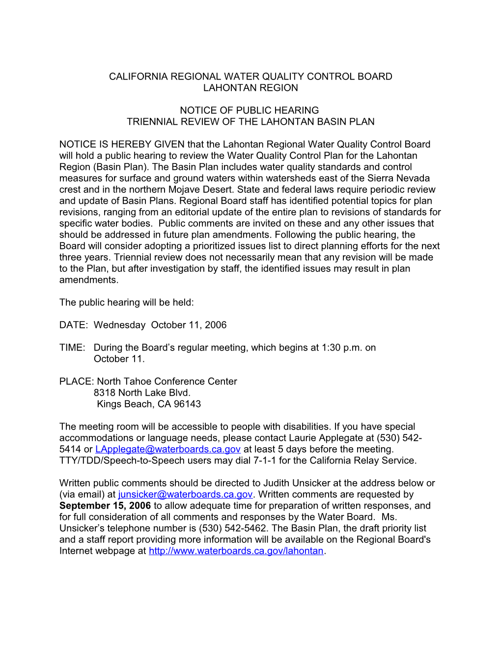 California Regional Water Quality Control Board s104