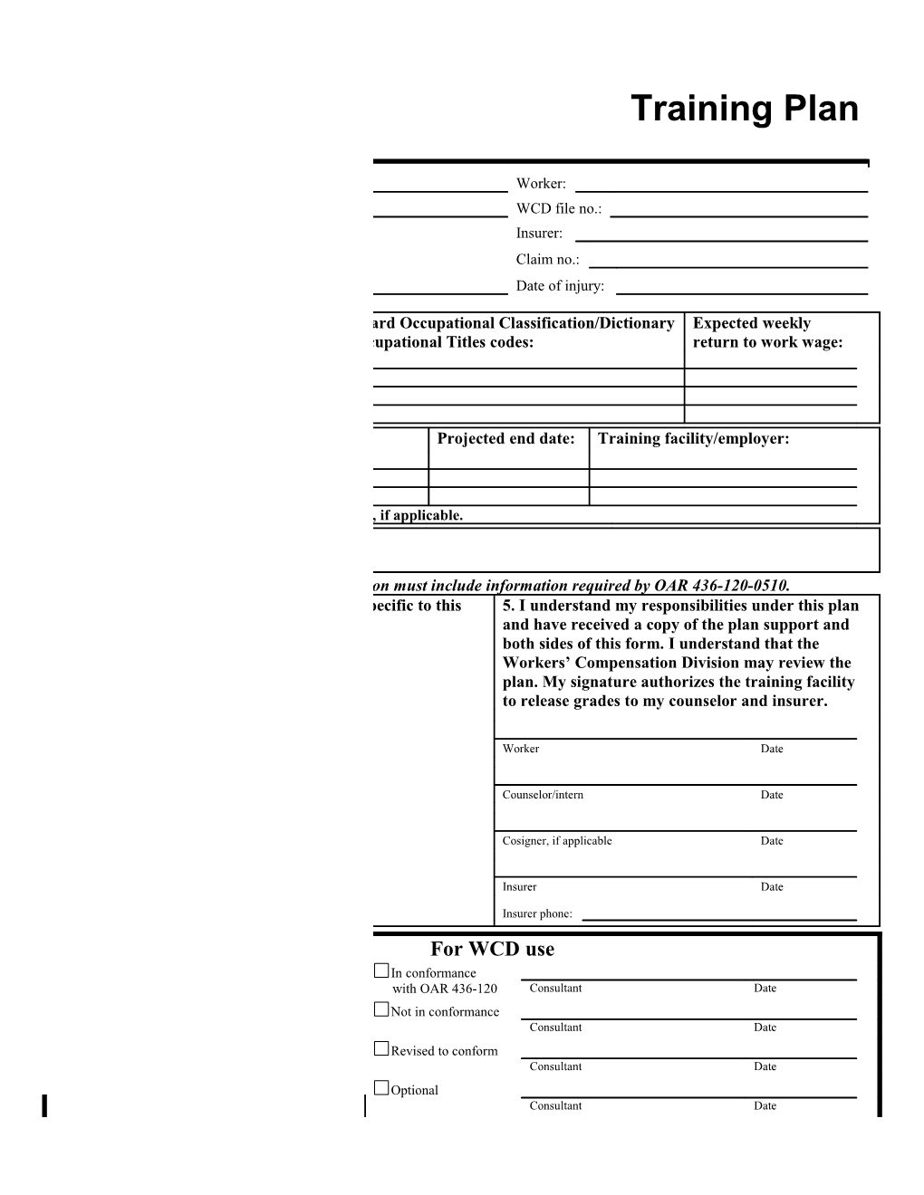 Submit To: Department of Consumer & Business Services Workers Compensation Division 350