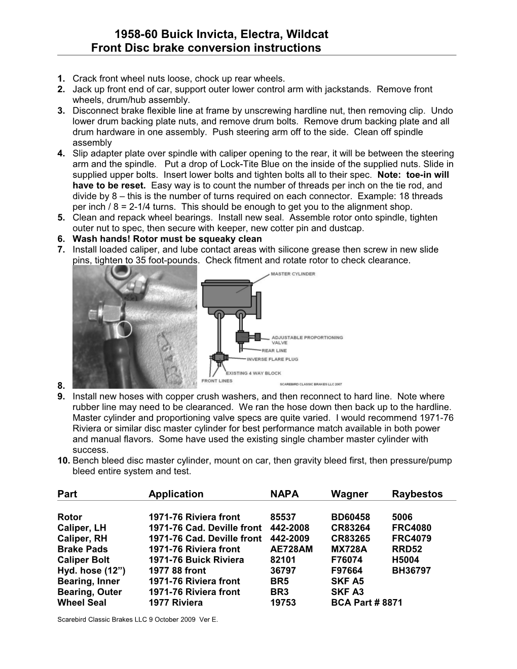 1965-72 Mopar Front Disc Conversion Instructions