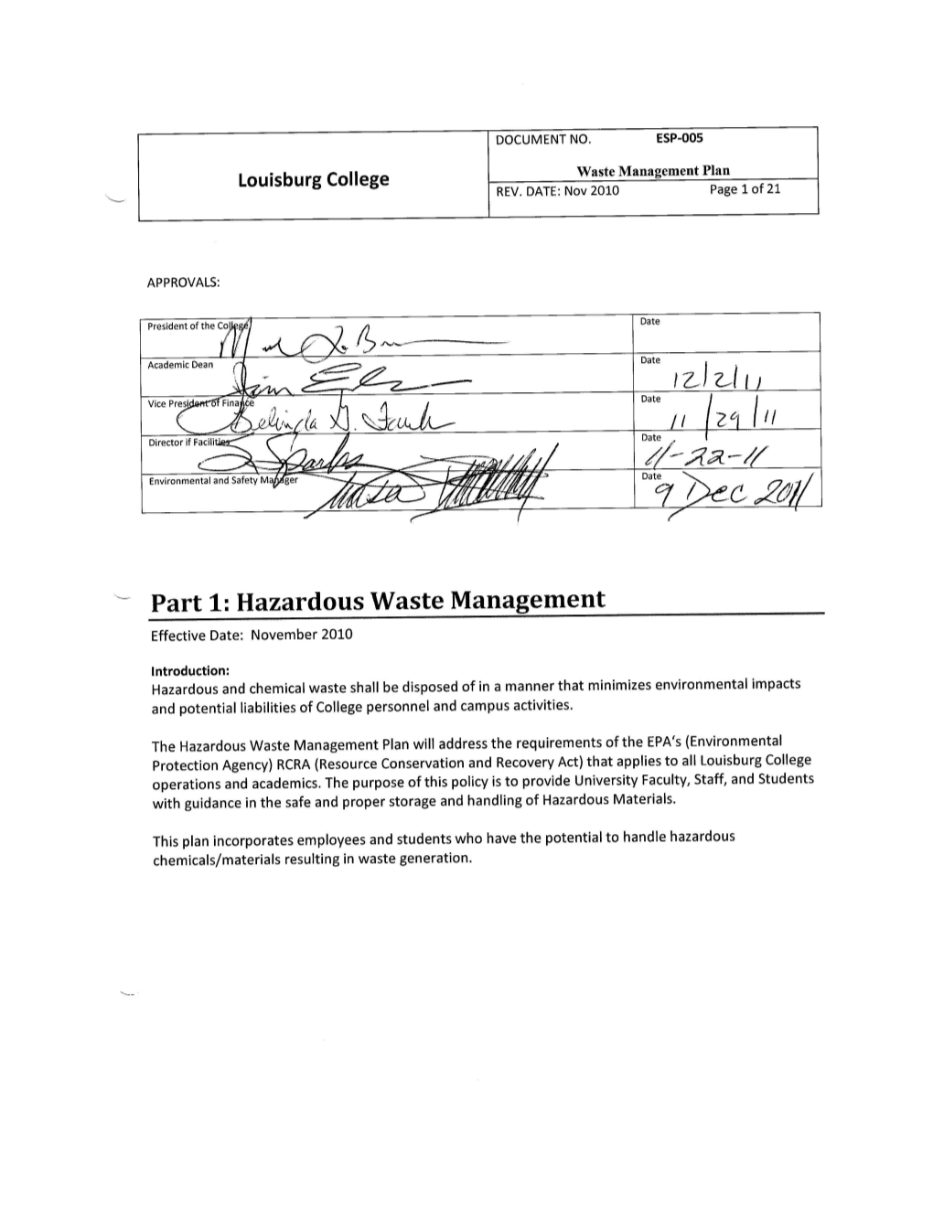 EPA Sight Requirement Information